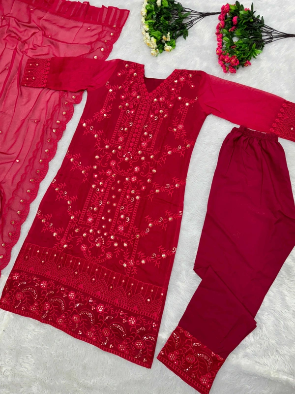 WDW 1022 ORGENJA Party Wear Dress  - M-38