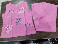 KDJ 2107 Beautiful Top With Plazo Pant  - pink, 38