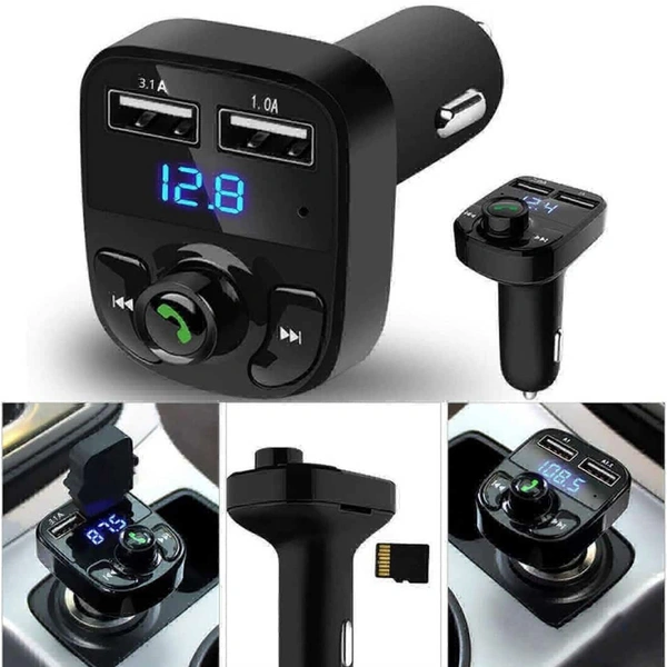 CAR -X8 Bluetooth FM Transmitter  - 1 PCS