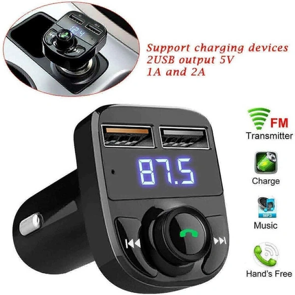 CAR -X8 Bluetooth FM Transmitter  - 1 PCS