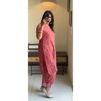 KDJ 2221 Summer Special Cotton Kurta Set  - XL-42