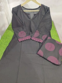 KDJ 301 COTTON PRINTED KURTI WITH PANT  - L-40