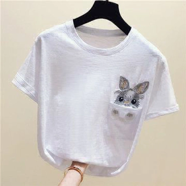 WSM Rabbit Tshirt  - White, M-38