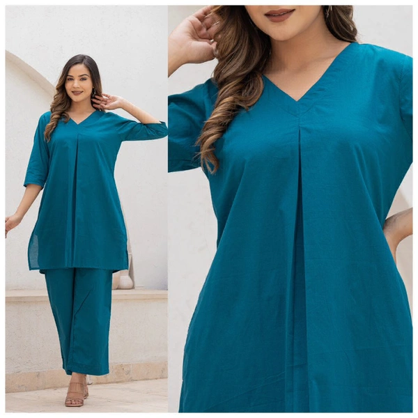 KDJ 4137 Cotton Cord Set  - Dark Blue, M-38