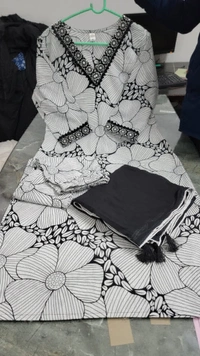 KDJ 2904 COTTON KURTI WITH PANT DUPATTA  - M-38