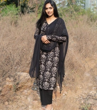 KDJ 3542 Cotton Kurta Set  - 42-XL