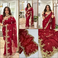 DSS Georgette Embroidery Saree