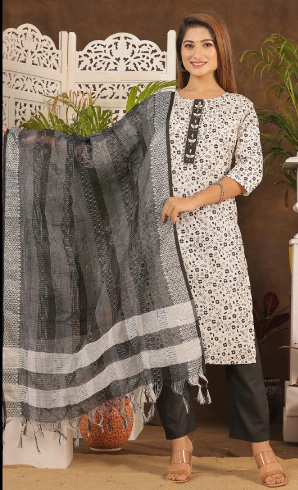 KDJ 2903 Beautiful Cotton Kurti Set  - 42-XL