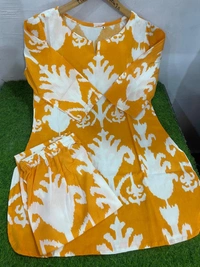 KDJ BEAUTIFUL PRINTED KURTI SET  - L-40, Orange