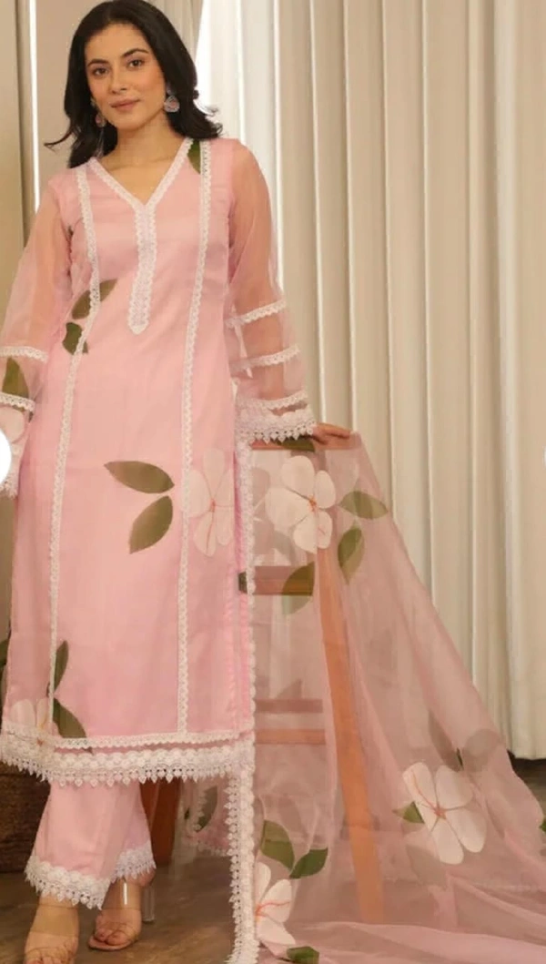 KDJ 2902 COTTON KURTI WITH PANT DUPATTA  - 40