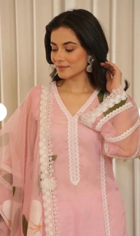 KDJ 2902 COTTON KURTI WITH PANT DUPATTA  - 40
