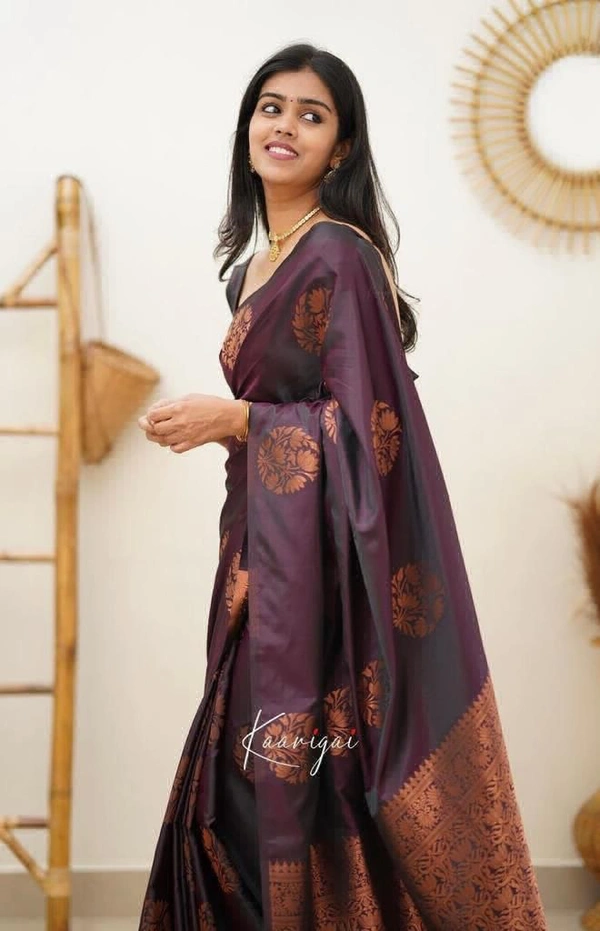 STC Organic Banarasi Saari  - wine