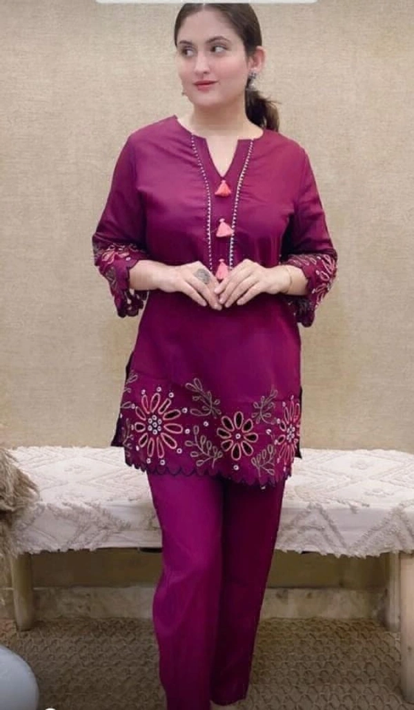 KDJ 4119 Cotton Cord Set  - Purple, 42