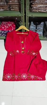 KDJ 4119 Cotton Cord Set  - Red, 42