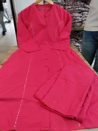 KDJ 5041 Beautiful Kurti With Pant  - pink, XXL-44