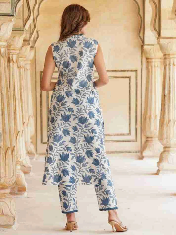 KDJ 2217 Summer Special Dress  - Royal Blue, XXL-44