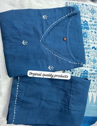 KDJ 1009 Beautiful Dress  - Blue, XXL-44