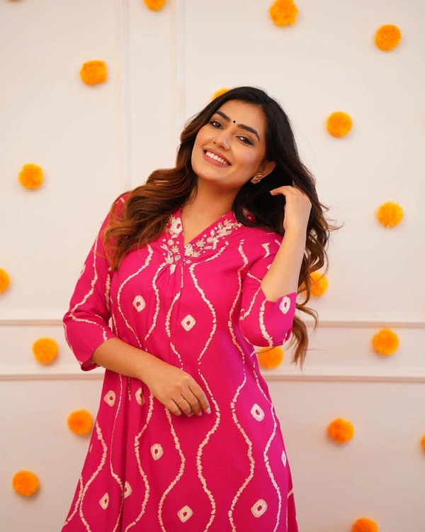 RPR 5045 Beautiful Kurti With Pant  - pink, M-38