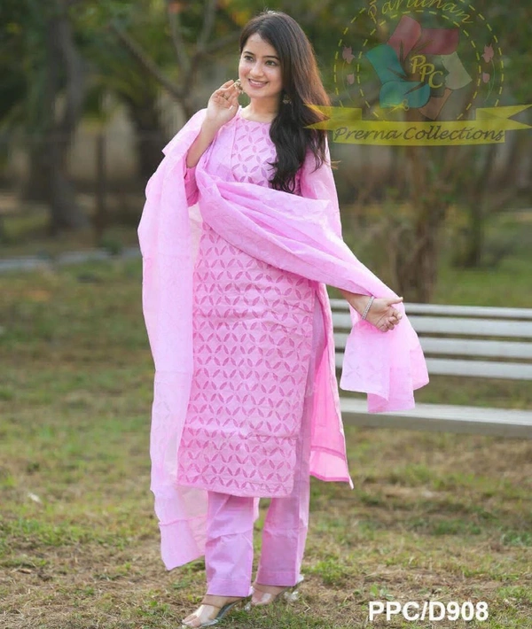 KDJ 5047 Beautiful Kurti Set  - Pink, M-38