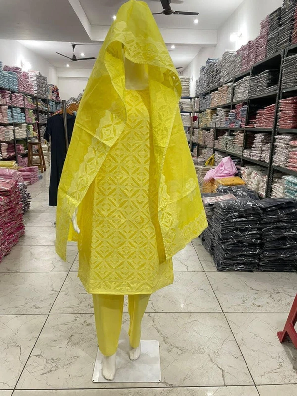 KDJ 5047 Beautiful Kurti Set  - Yellow, L-40