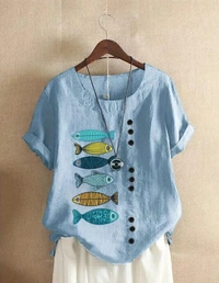 KD18 Designer Top - sky blue, 38