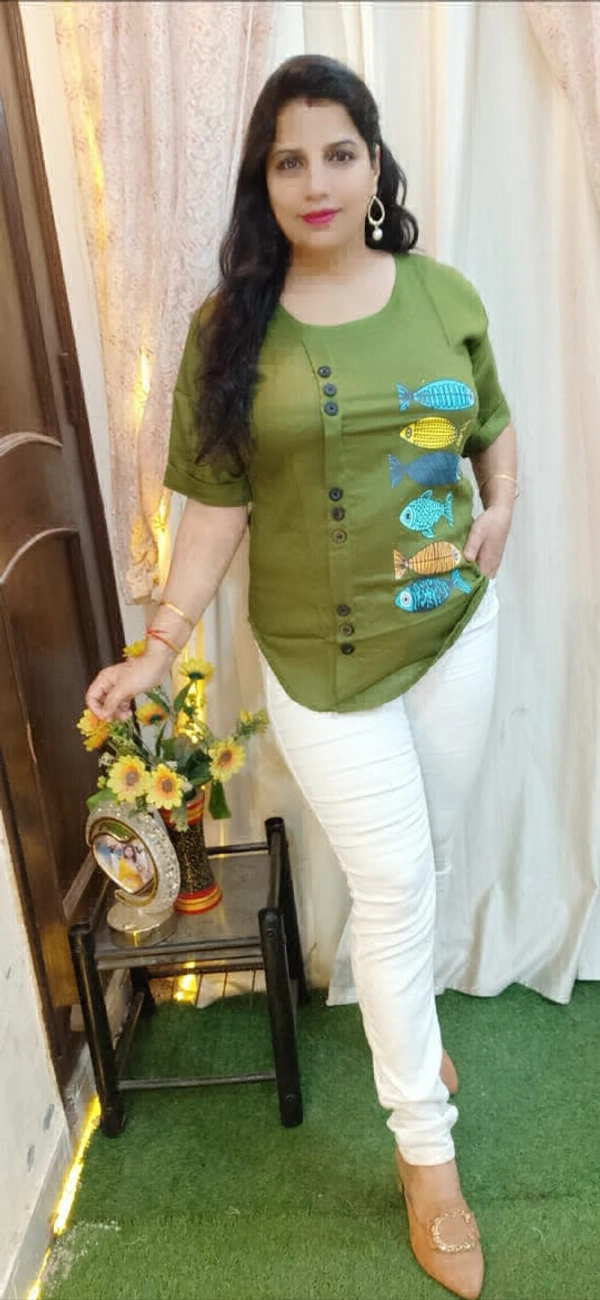 KD18 Designer Top - green, 38