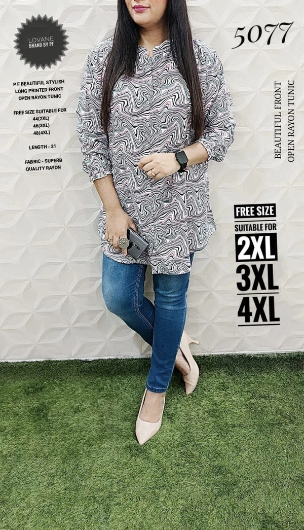 PFK Beautiful Long TUNIK  - 3XL, Gray