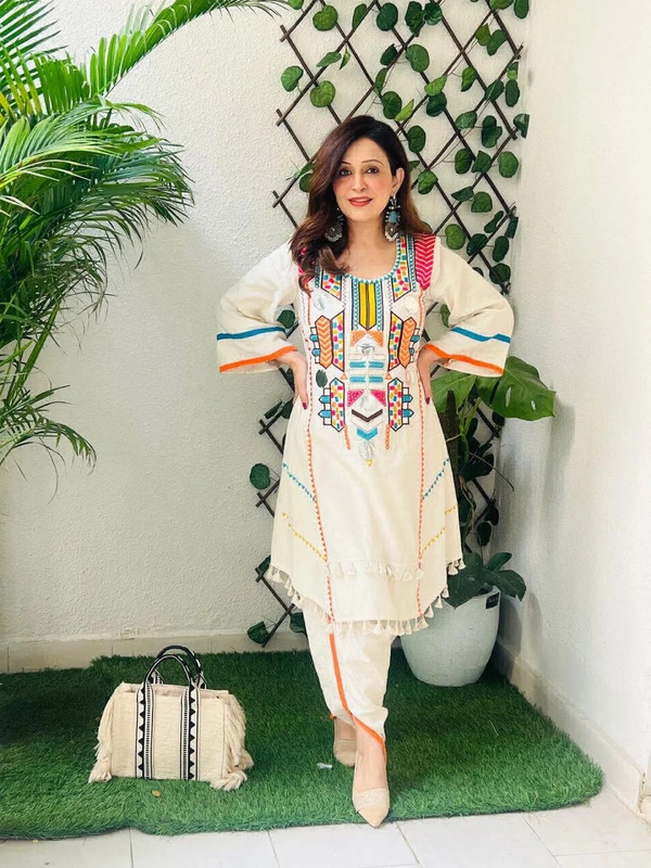 KDJ 5050 Festival Beautiful Dhoti Kurta Set  - M-38