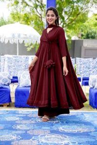 VRE Beautiful Floral Kurti Set  - M-38