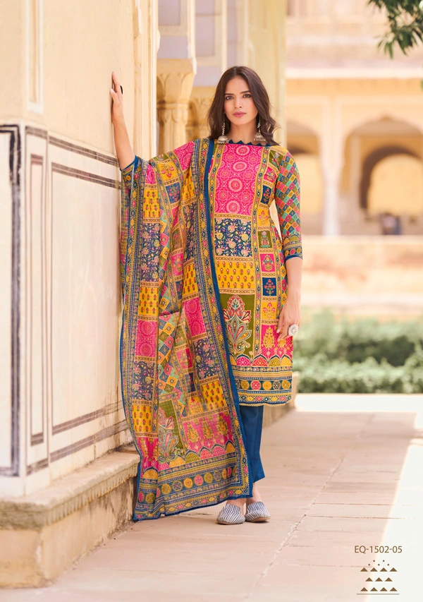 ASU 5154Designer Kurti Dress Material - Blue