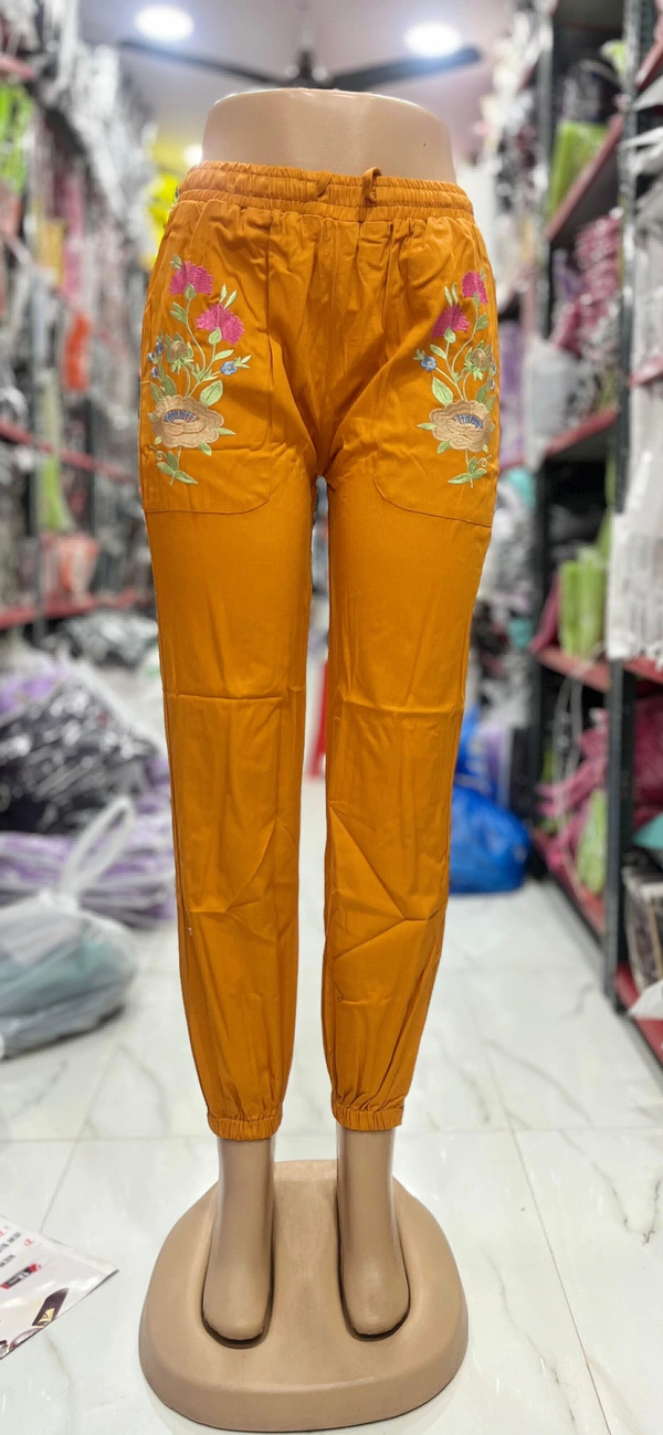 WSM 5162 Twill Cotton Pant - orange, S(26-28)