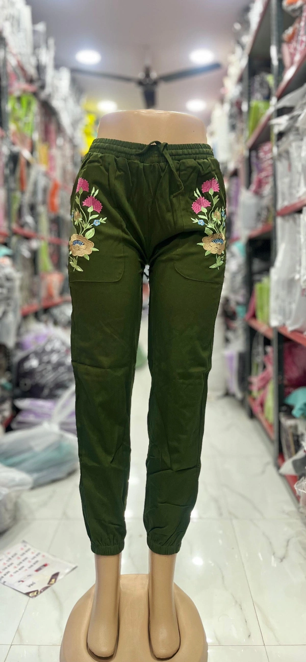WSM 5162 Twill Cotton Pant - dark green, S(26-28)
