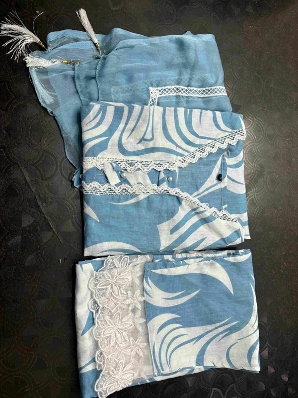KDJ 5164 Designer Kurti Set  - sky blue, M-38