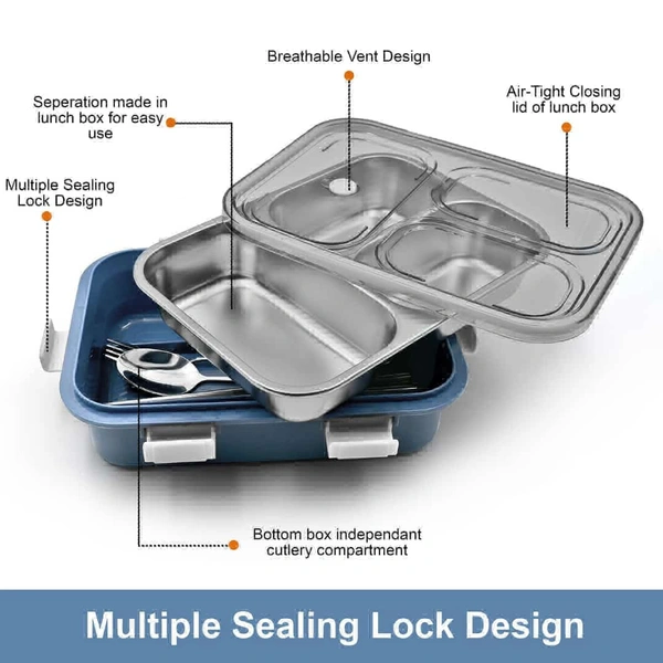 5171 -3 Compartment Lunch Box 