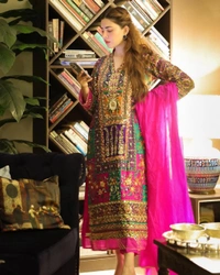 WDW 5192 Fancy Kurti With Pant Dupatta  - Free Size