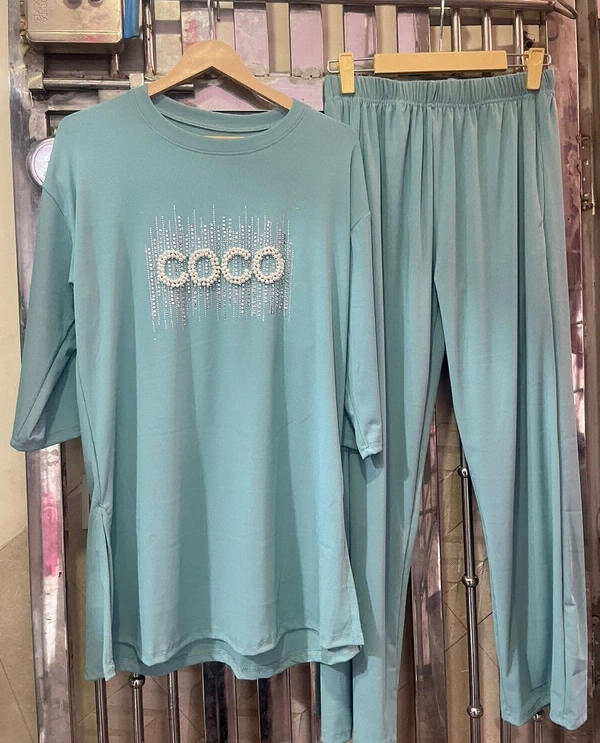 WSM 5193 Coco CORD SET  - sky blue, 42-XL