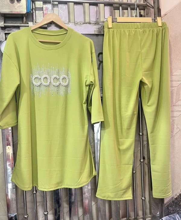 WSM 5193 Coco CORD SET  - Green, 42-XL