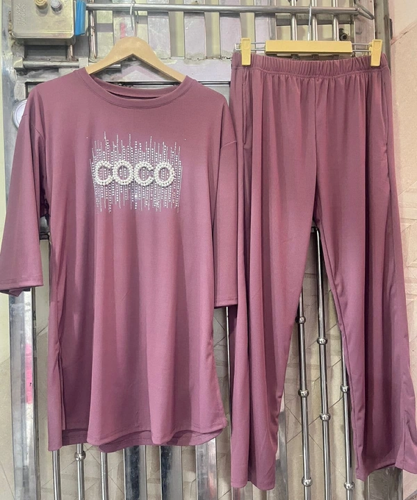 WSM 5193 Coco CORD SET  - pink, 46-XXXL