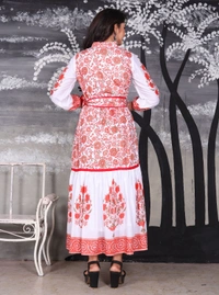 ARM 5197 Rahika Full LONG Dress  - Red, M-38