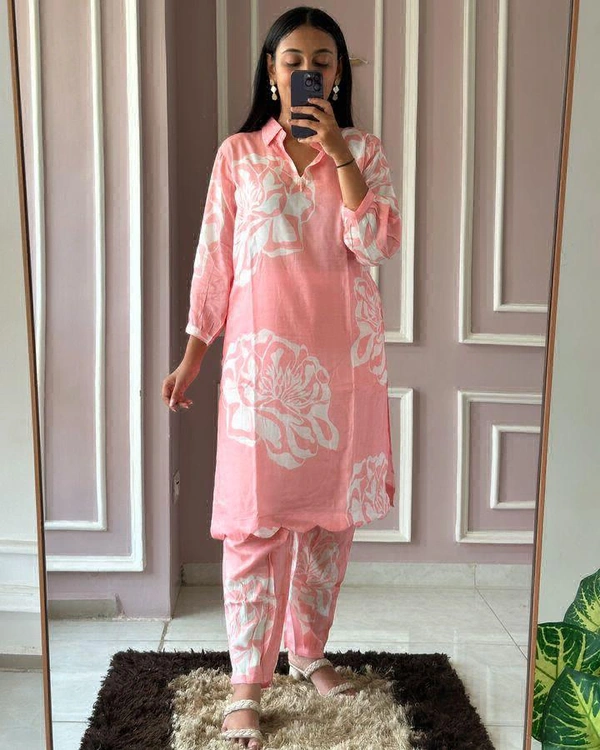 KDJ 5259 Beautiful Dress  - peach, M-38
