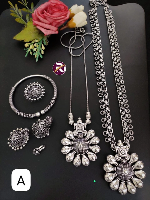 5273 Oxidised Beautiful Set - A