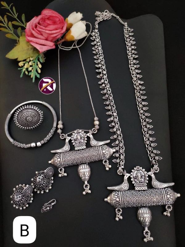 5273 Oxidised Beautiful Set - B