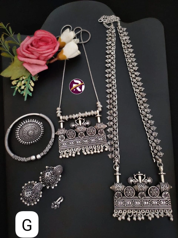 5273 Oxidised Beautiful Set - G