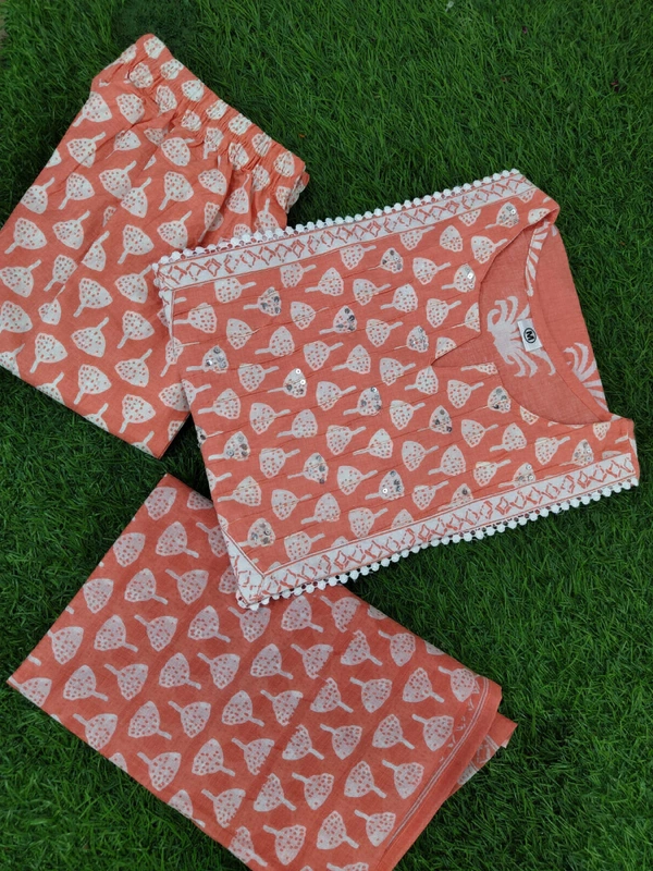 KDJ 5277 Beautiful Dress  - peach, L-40