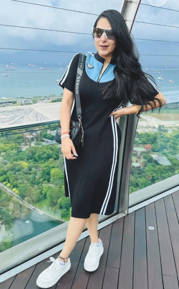 KD18 5279 Denim Dress - orange, M-38