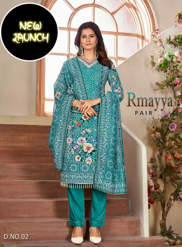 ARM 5289 Beautiful Kurti Set  - blue, M-38