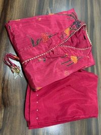 KDJ 5300 Beautiful Collar Kurti Set  - pink, L-40