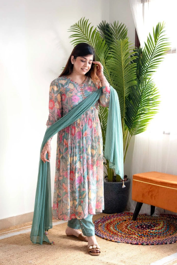 KDJ 5301 Beautiful Kurti Set  - L-40
