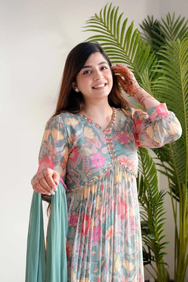 KDJ 5301 Beautiful Kurti Set  - L-40