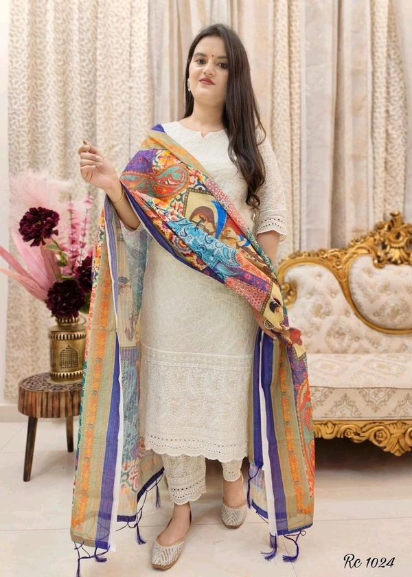 SF3 5311 Chikankari Dress  - M-38